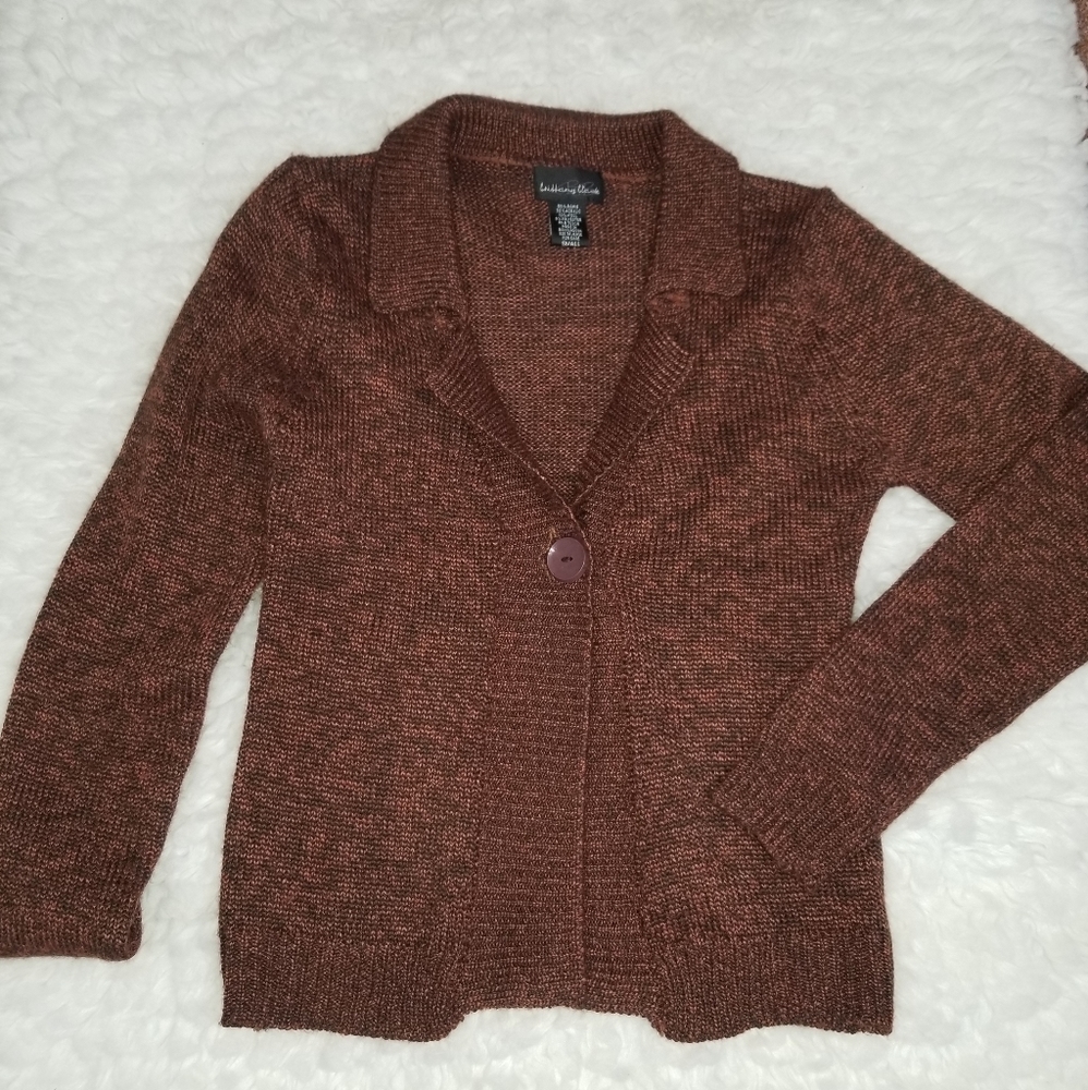 Brittany Black marron cardigan. Size S - Picture 6 of 9